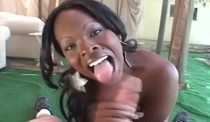 Teen Ebony, Natural Tits White Knob Porn Video