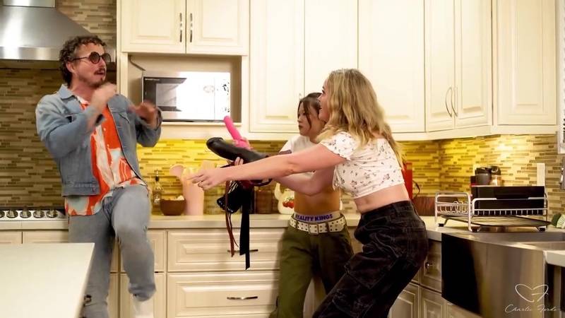 Charlie Forde And Lulu Chu Step Mom And Step Daughter Threesome With The Time Traveller Watch Full Video On Porn Video