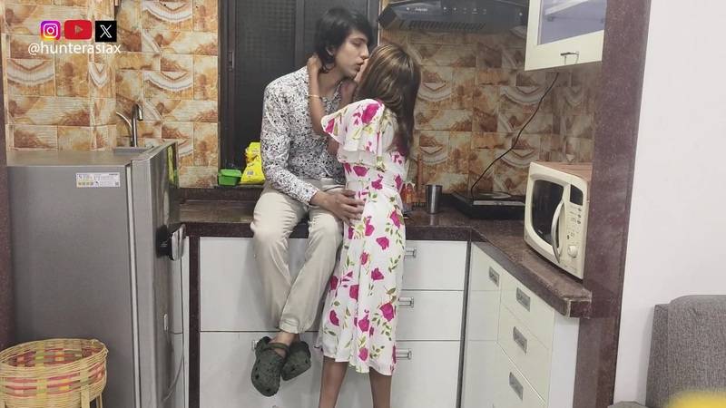 New 2026 Hunter Asia Sweet Request Hot Reward Kiss In Kitchen Make Love On Sofa Porn Video